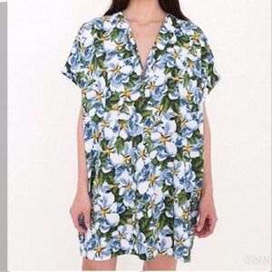 American Apparel Floral Shift Dress XS S